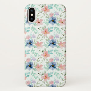 Funda Para iPhone X Flores de acuarela coloridas