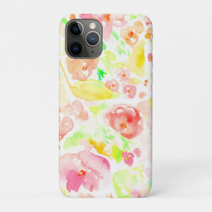 Funda Para iPhone 11 Pro Flores de acuarela coloridas lindas