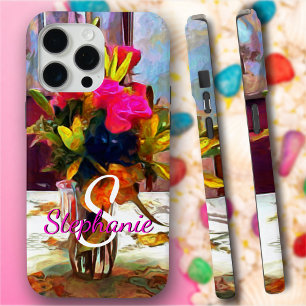 Funda Para iPhone 15 Pro Max Flores de amor PM0001