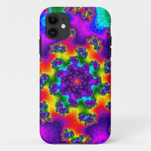 Funda Para iPhone 11 Flores de arcoiris