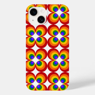Funda Para iPhone 14 De Case-Mate Flores de Arcoíris Alucinantes