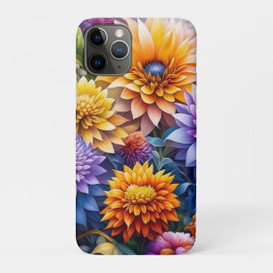 Funda Para iPhone 11 Pro Flores De Arte Ai Coloridas bonitos Personalizadas