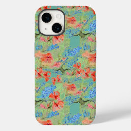 Funda Para iPhone 14 De Case-Mate Flores de Balsam y Lobelia