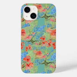 Funda Para iPhone 14 De Case-Mate Flores de Balsam y Lobelia