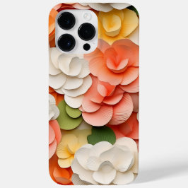 FUNDA PARA iPhone 14 PRO MAX DE Case-Mate FLORES DE BEGONIA EN BLANCO VERDE DE TIPO 3-D NARA