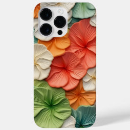 FUNDA PARA iPhone 14 PRO MAX DE Case-Mate FLORES DE BEGONIA EN BLANCO VERDE DE TIPO 3-D NARA