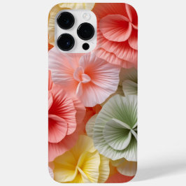 FUNDA PARA iPhone 14 PRO MAX DE Case-Mate FLORES DE BEGONIA EN BLANCO VERDE DE TIPO 3-D NARA