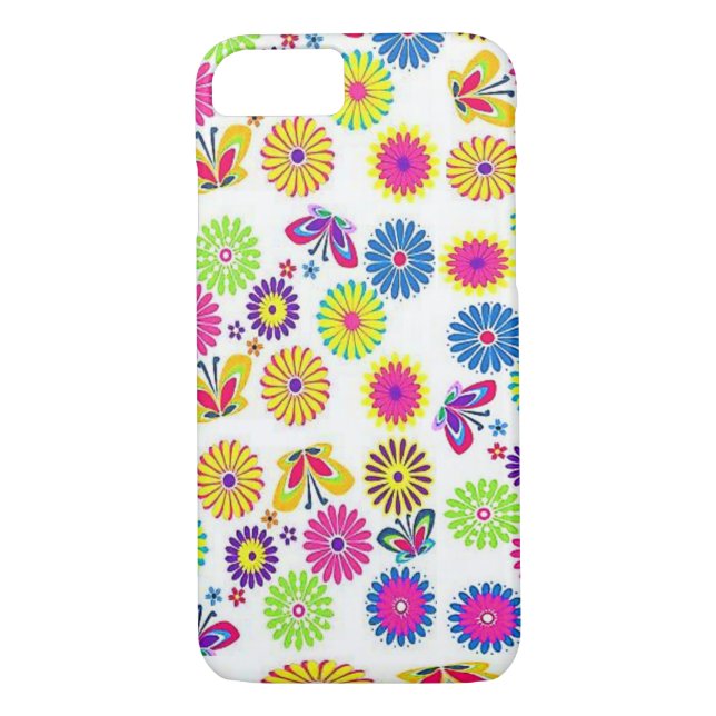 Funda De Case-Mate Para iPhone Flores de casos IPhone (Reverso)