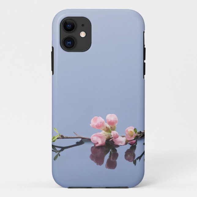 Funda De Case-Mate Para iPhone Flores de cerezo en el agua (Reverso)