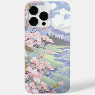Funda Para iPhone 14 Pro Max De Case-Mate Flores de cerezo Paisaje acuático Pastel