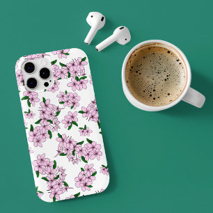 Funda Para iPhone 15 Flores de cerezo rosadas elegantes acuarela floral