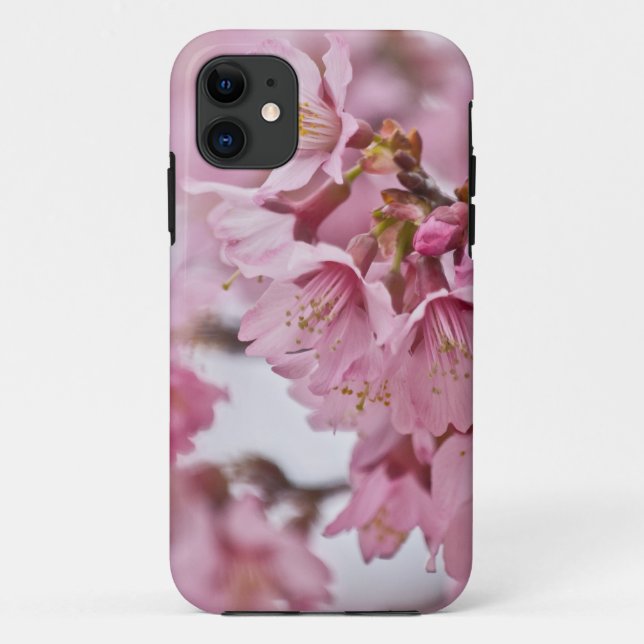 Funda De Case-Mate Para iPhone Flores de cerezo Sakura Rosa Pálido (Reverso)