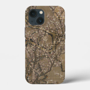Funda Para iPhone 13 Mini Flores de ciruelas blancas y luna por Ito Jakuchu