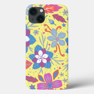 Funda Para iPhone 13 Flores de color natural Vintage