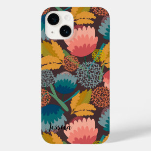 Funda Para iPhone 14 De Case-Mate Flores de color retro y vintage personalizadas
