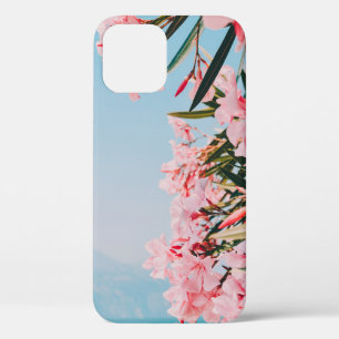 Funda Para iPhone 12 Flores de color rosa y blanco