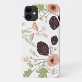 Funda Para iPhone 11 Flores de color verde de rosa juguetonera