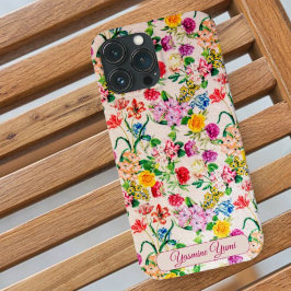 Funda Para iPhone 13 Pro Max Flores de colores elegantes y modernas