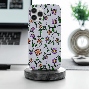 Funda Para iPhone 15 Pro Max Flores de colores, motivos florales, vegetación, b