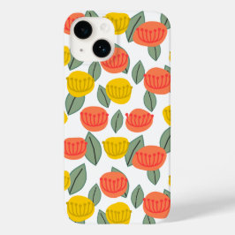 Funda Para iPhone 14 De Case-Mate Flores de coral y oro