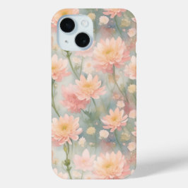 Funda Para iPhone 15 Flores de crisantemo