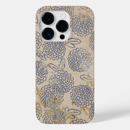 Funda Para iPhone 14 Pro De Case-Mate Flores de crisantemo japonesas estresadas