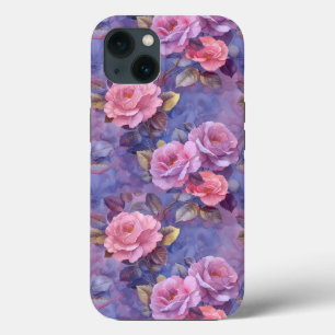 Funda Para iPhone 13 Flores de cubierta para estuche para iPhone de col