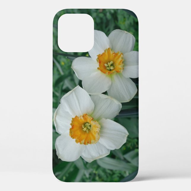 Funda De Case-Mate Para iPhone Flores de Daffodil (Reverso )
