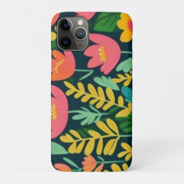 Funda Para iPhone 11 Pro Flores de diseño colorido