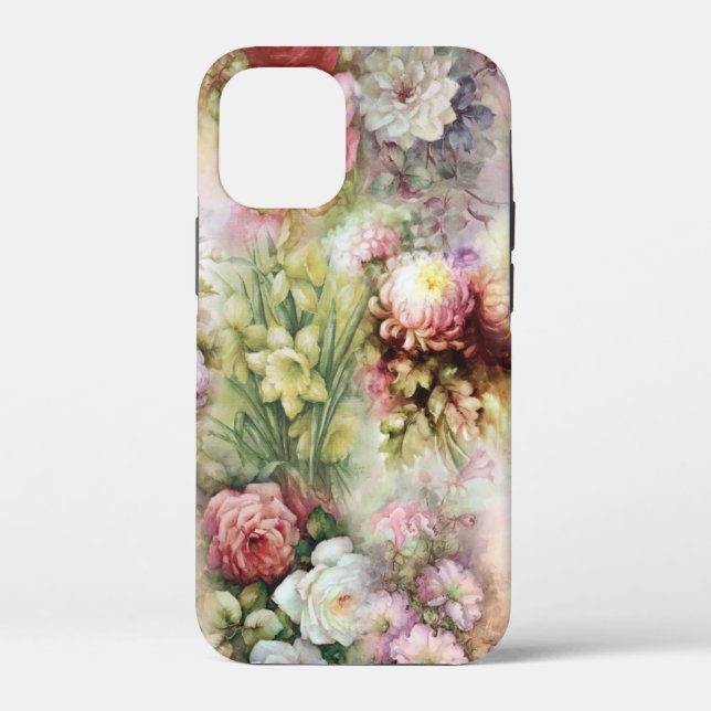 Funda De Case-Mate Para iPhone Flores de época (Reverso )