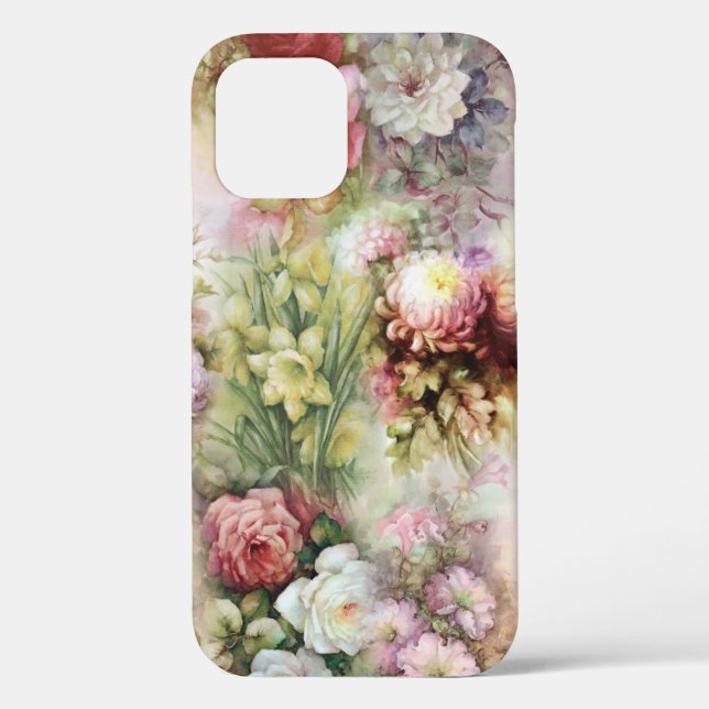 Funda De Case-Mate Para iPhone Flores de época (Reverso )