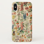Funda Para iPhone X Flores de época de Adolphe Millot<br><div class="desc">Flores de época de Adolphe Millot.Visita mi tienda para un diseño más interesante y más opciones de color => zazzle.com/colorfulworld*</div>
