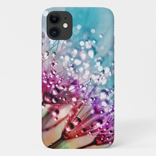Funda De Case-Mate Para iPhone Flores de espectro arcoiris (Reverso)