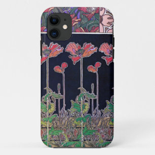 Funda Para iPhone 11 Flores de estilo Art Nouveau, Mucha