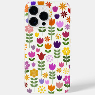 Funda Para iPhone 14 Pro Max De Case-Mate Flores de estilo escandinavo gran patrón