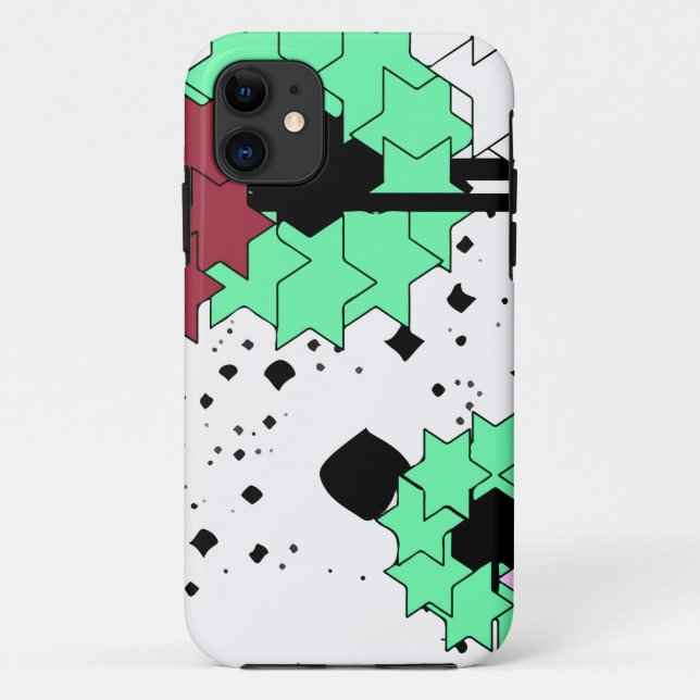 Funda De Case-Mate Para iPhone Flores de estrella (Reverso)