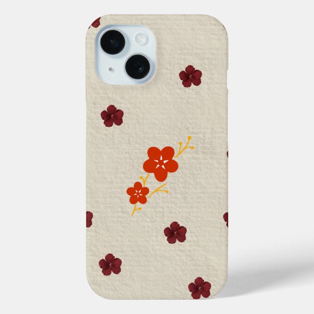 Funda De Case-Mate Para iPhone Flores de estuche de Iphone (Reverso )