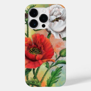 Funda Para iPhone 14 Pro De Case-Mate Flores de estuche para iPhone con amapola blanca r