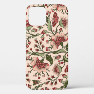 Funda Para iPhone 12 Flores de fantasía Mano paisley dibujada