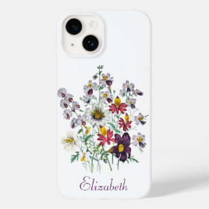 Funda Para iPhone 14 De Case-Mate Flores de flor de terciopelo/flor de flor de cebad
