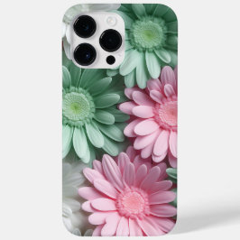 FUNDA PARA iPhone 14 PRO MAX DE Case-Mate FLORES DE GERBERA VERDE PASTEL WHITE PINK