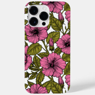Funda Para iPhone 14 Pro Max De Case-Mate Flores de hibiscos rosas