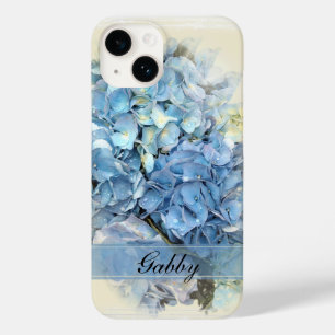 Funda Para iPhone 14 De Case-Mate Flores de hidrangea azul