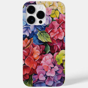 FUNDA PARA iPhone 14 PRO MAX DE Case-Mate FLORES DE HIDRANGEA DE COLOR ACUÁTICO DE COLORES B