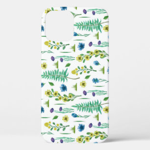 Funda Para iPhone 12 Flores de hierro patrón de la naturaleza sin mar