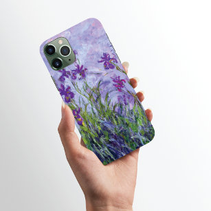 Funda Para iPhone 11 Pro Max Flores de iris moradas Claude Monet