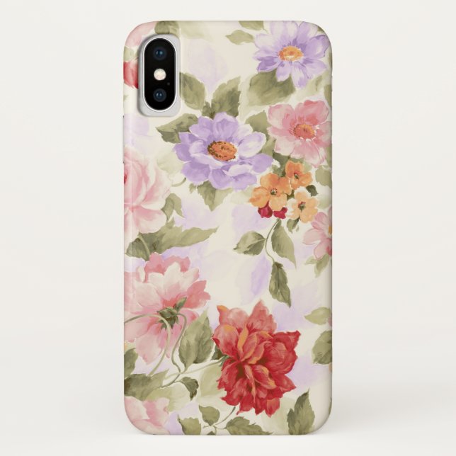 Funda De Case-Mate Para iPhone Flores de jardín (Reverso)