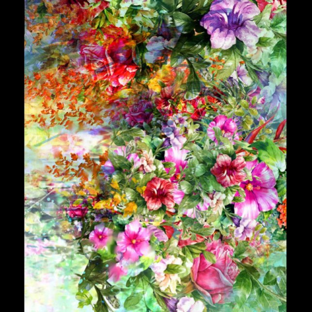 Funda De Case-Mate Para iPhone Flores de jardín (Watercolor painting of a variety of flowers, including roses, petunias, and other blossoms.)
