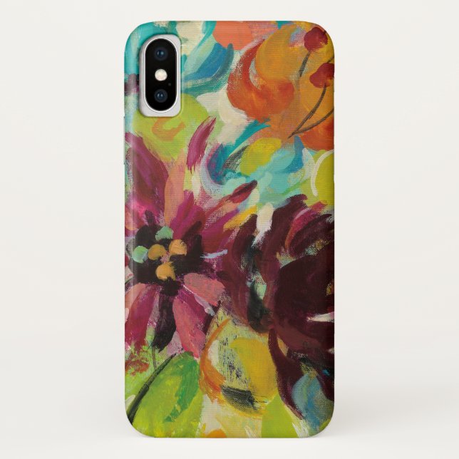 Funda De Case-Mate Para iPhone Flores de la alegría del otoño (Reverso)