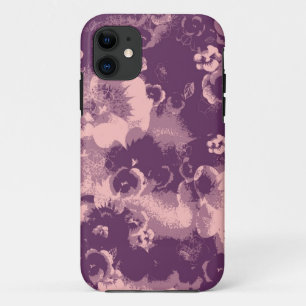 Funda Para iPhone 11 Flores de la violeta del vintage